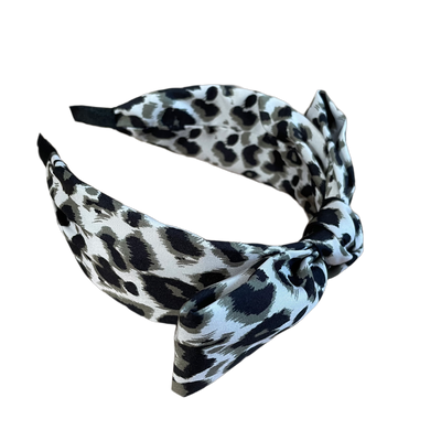 Stil mit Biss – Animalprint-Haarreif in Off White, Olivgrün und Schwarz