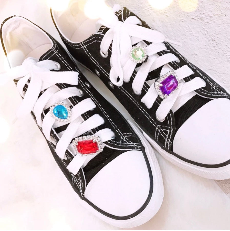 Schuh-Accessoire Strasssteine Eckig